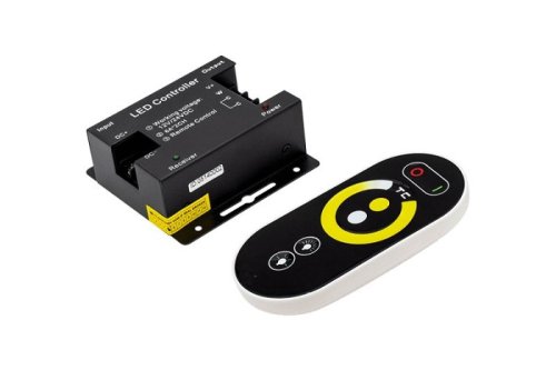 Диммер для светодиодной ленты SW-Group RF-MIX-RS5-12A 12/24В 10А 144/288Вт Белый 85x65x24мм картинка 